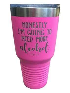 Piper Lou - NEW -  Pink Insulated Tumbler with Humorous Script